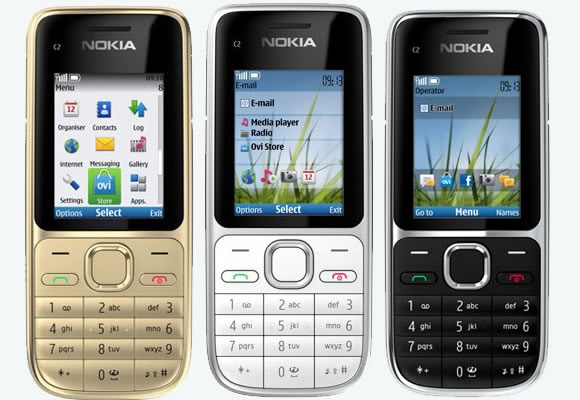 Nokia C2-01 Tasten-Handy Quad-Band Mobile Phone Bluetooth Kamera MP3 wie Neu Box