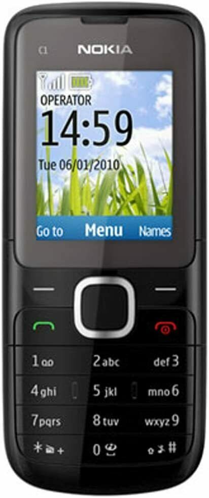Nokia C1-01 Tasten-Handy Quad-Band Mobile Phone Bluetooth Kamera MP3 Wie Neu