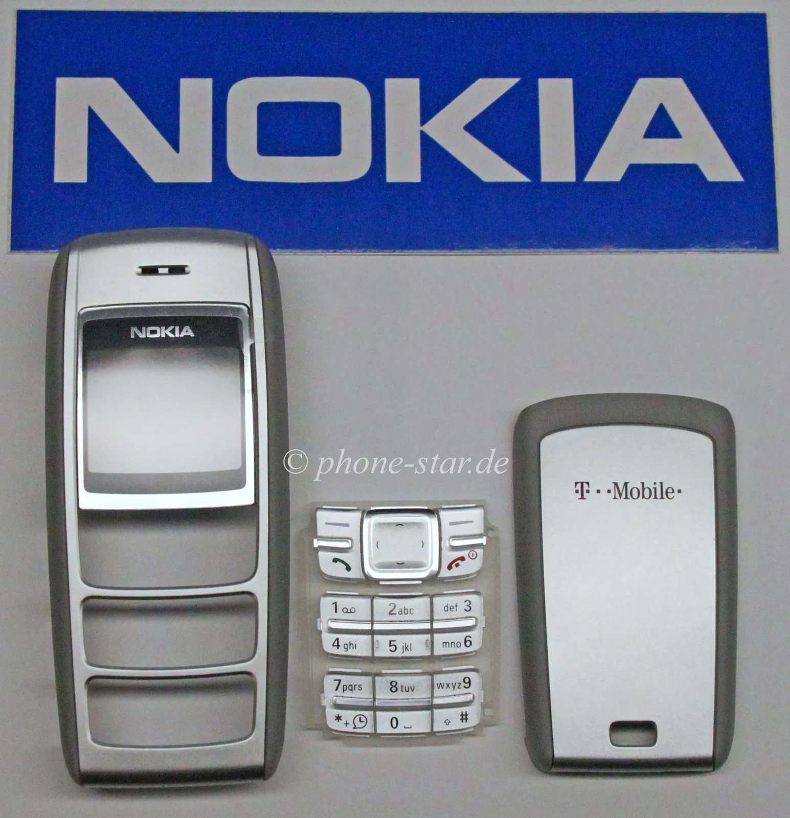 Original Nokia 1600 A+B Cover Tastatur Oberschale Akkudeckel Front Back Battery Housing Keypad (Neu)