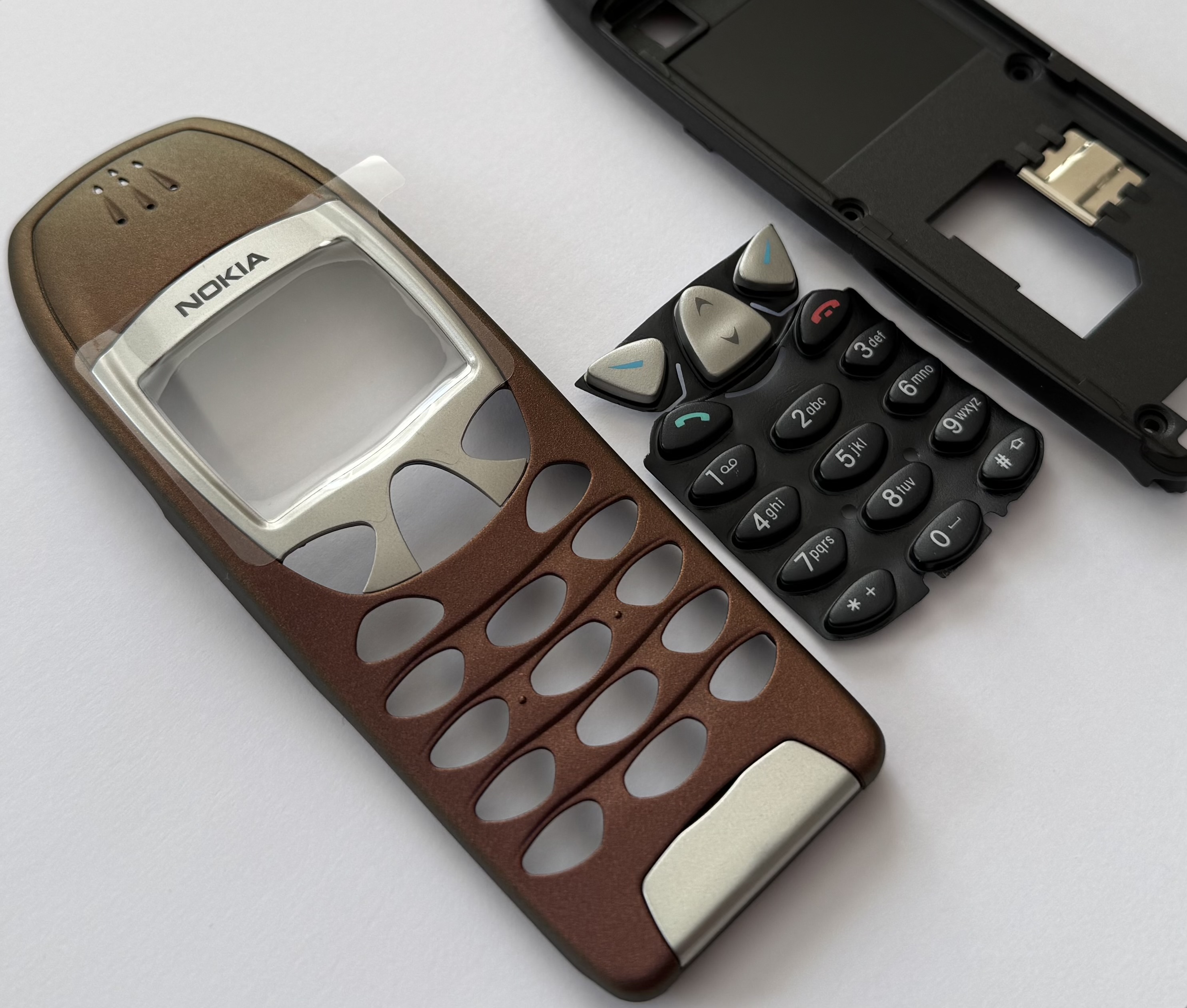 Original Nokia 6210 A/B-Cover Set Oberschale Gehäuse Tastatur Front Back Housing Keypad